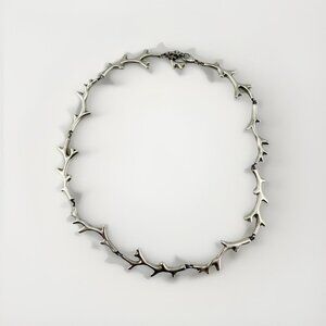 Tiffany & Co. Sterling Silver Tree Branch Link Necklace Adjustable 17.25–18.5"